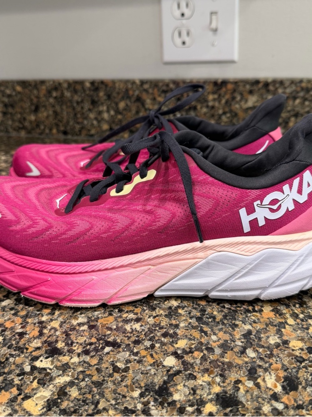 Hoka Women’s Pink Performance Running Shoes size 8.5 wide